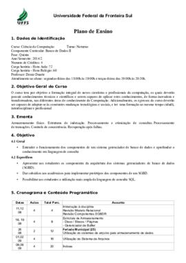 Banco de Dados II