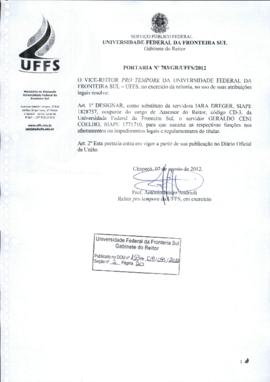 Portaria 783-GR-2012