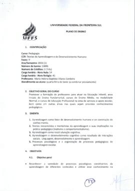 Teorias da Aprendizagem e do Desenvolvimento Humano