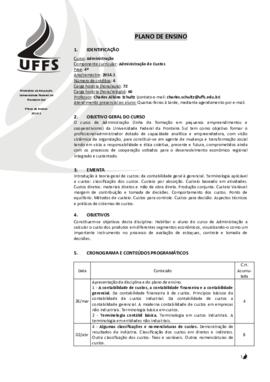 Administração de Custos