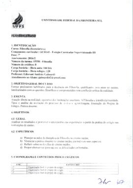 Estágio Curricular Supervisionado III