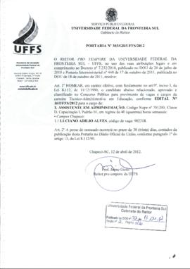 Portaria 303-GR-2012