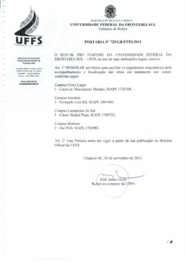 Portaria 725-GR-2011
