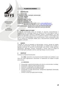Introdução à Administração