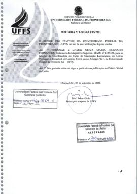 Portaria 626-GR-2011