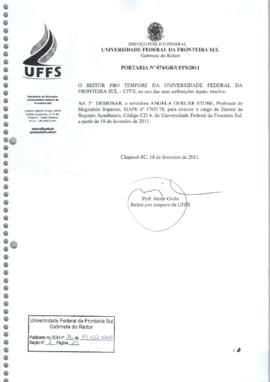 Portaria 074-GR-2011