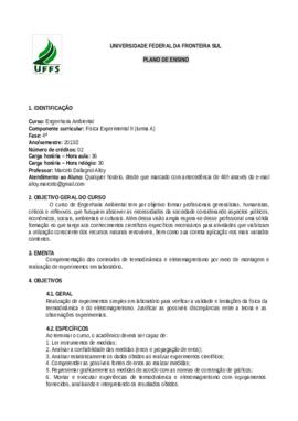 Física Experimental II - Turma A