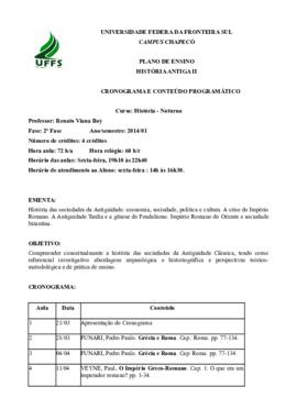 História Antiga II