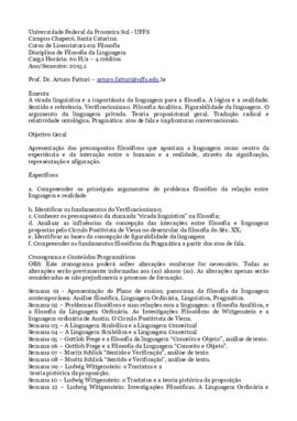 Filosofia da Linguagem
