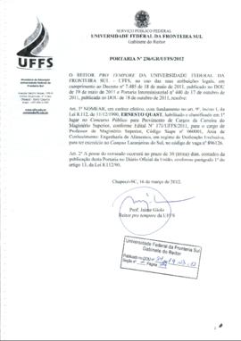 Portaria 236-GR-2012