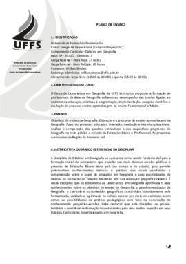Didática em Geografia