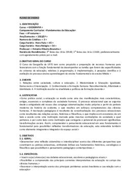 Fundamentos da Educação