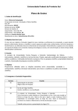 Introdução a Prática Científica