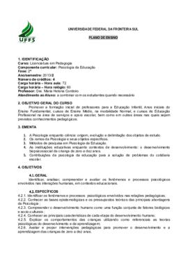 Psicologia da Educação