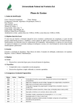 Algoritmos e Programação - Turma A