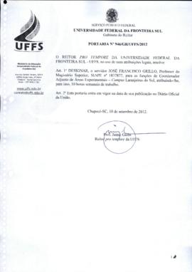Portaria 946-GR-2012