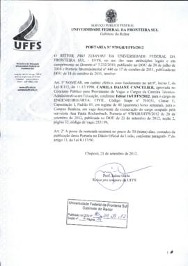 Portaria 979-GR-2012