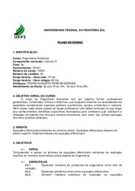 Cálculo IV