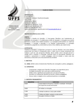 Filosofia da Educação