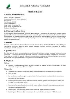 Banco de Dados I