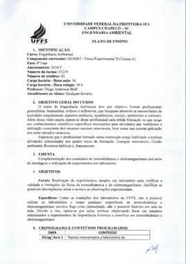 Física Experimental II - Turma A