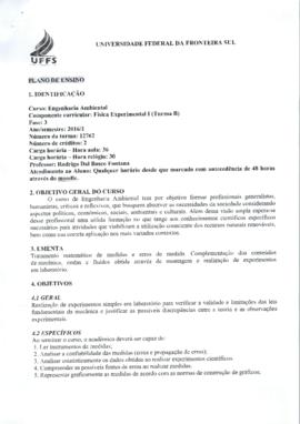 Física Experimental I - Turma B