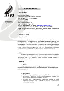Matemática Financeira