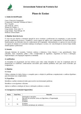 Estrutura de Dados I