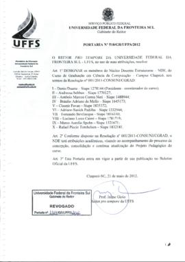 Portaria 510-GR-2012