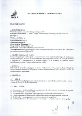 Estágio Curricular Supervisionado II