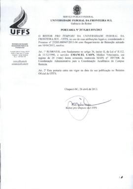 Portaria 357-GR-2013