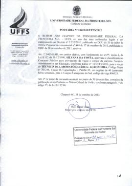 Portaria 1062-GR-2012