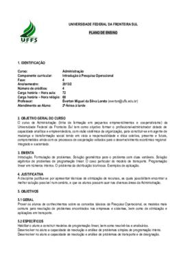 Introdução à Pesquisa Operacional