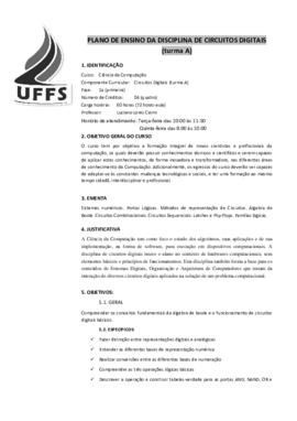 Circuitos Digitais - Turma A