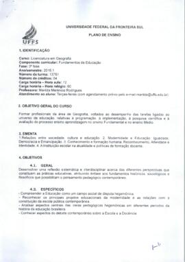 Fundamentos da Educação