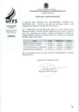 Portaria 465-GR-2012