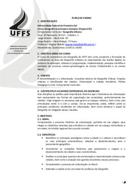 Geografia Urbana