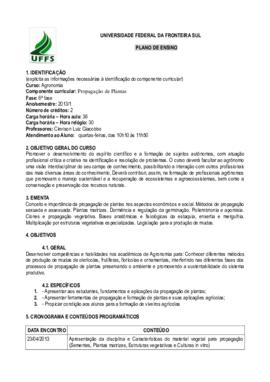 Propagação de Plantas