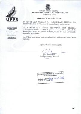 Portaria 1092-GR-2012