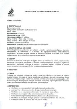 Culturas de Verão