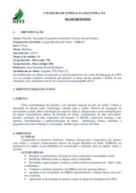 Língua Brasileira de Sinais