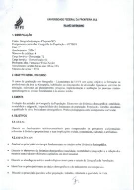 Geografia da População