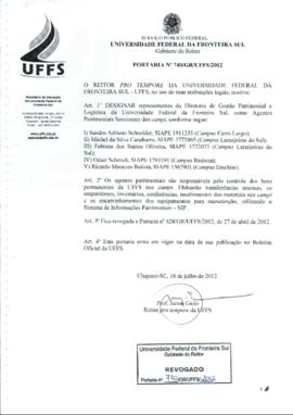 Portaria 740-GR-2012