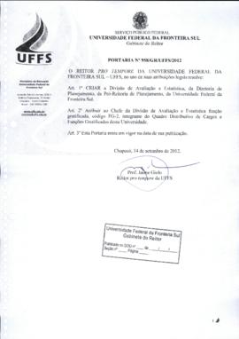 Portaria 958-GR-2012