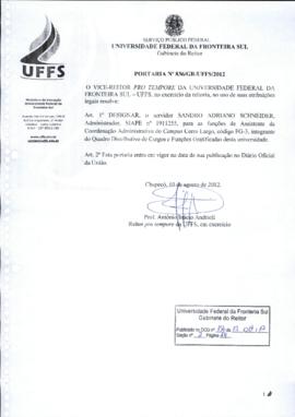Portaria 836-GR-2012