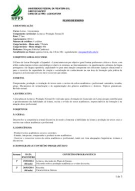 Leitura e Produção Textual II