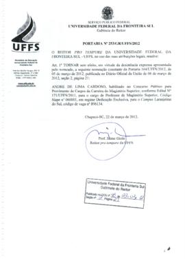 Portaria 253-GR-2012