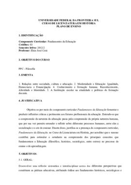 Fundamentos da Educação