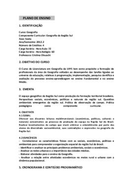 Geografia da Região Sul
