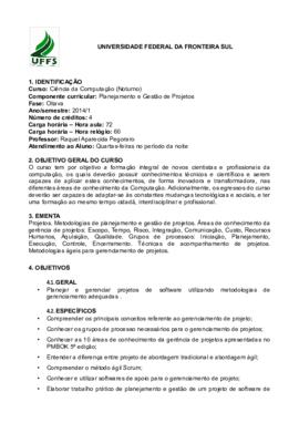 Planejamento e Gestão de Projetos